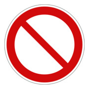 Panneau d'interdiction générale Eichner PVC rouge