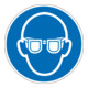 Panneau de signalisation Eichner, protection des yeux, O 3 alu bleu-1