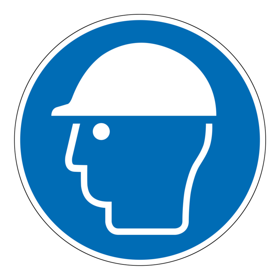 Panneau d'obligation d'utiliser des protections pour la tête Eichner 31,5 cm Alu