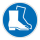 Panneau d'interdiction d'utiliser des protections pour les pieds Eichner PVC-1
