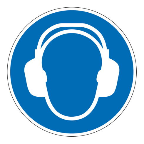 Panneau d'obligation d'utiliser une protection auditive Eichner 20 cm PVC