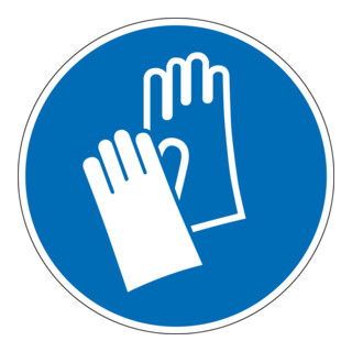 Panneau d'interdiction d'utiliser des gants Eichner PVC