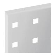 Panneau perforé l.450xL1000mm gris clair, RAL 7035-4