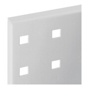Panneau perforé l.450xL2000mm gris clair, RAL 7035-4