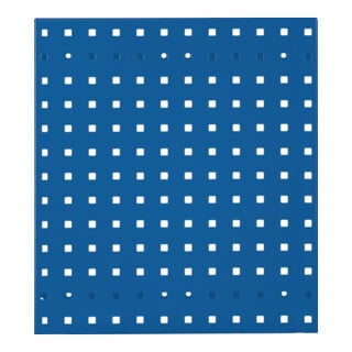 Panneau perforé l.450xL500mm bleu gentiane, RAL 5010