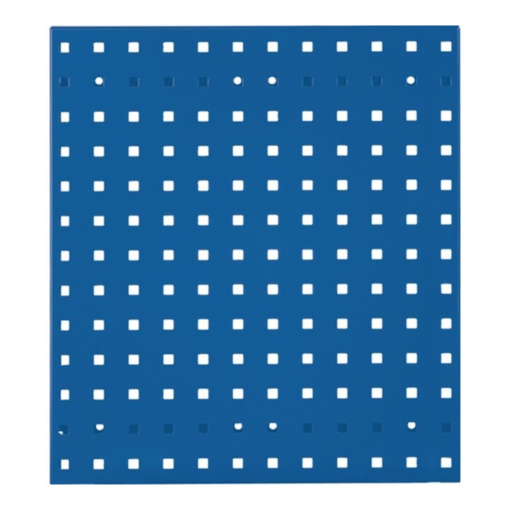 Panneau perforé l.450xL500mm bleu gentiane, RAL 5010
