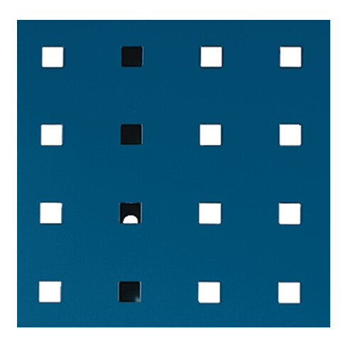 Panneau perforé l.457xL1486mm bleu gentiane, RAL 5010 BOTT