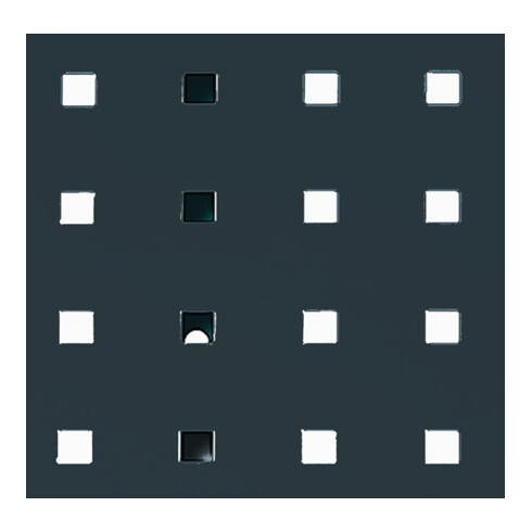 Panneau perforé l.457xL1486mm gris anthracite, RAL 7016 BOTT