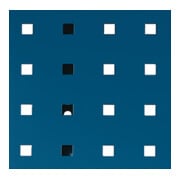 Panneau perforé l.457xL1981mm bleu gentiane, RAL 5010 BOTT