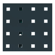 Panneau perforé l.457xL1981mm gris anthracite, RAL 7016 BOTT