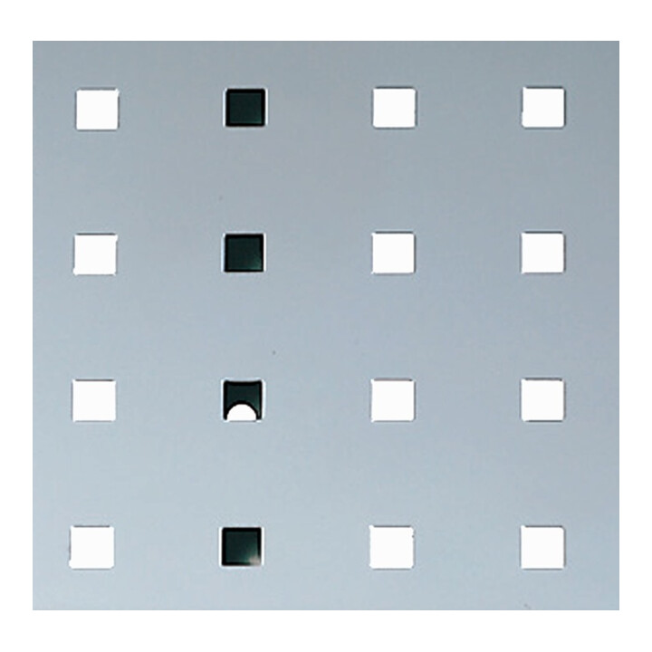 Panneau perforé l.457xL495mm gris clair, RAL 7035 BOTT