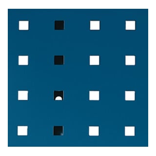 Panneau perforé l.457xL991mm bleu gentiane, RAL 5010 BOTT