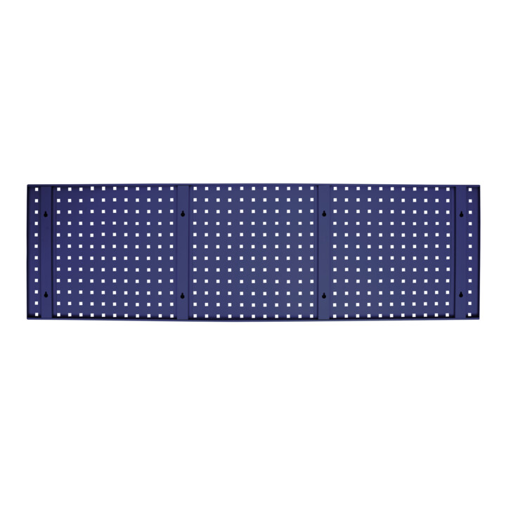 Panneau perforé pour mur d'atelier STIER, 1500x450 mm, bleu gentiane