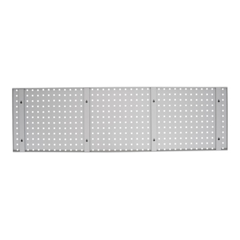 Panneau perforé pour mur d'atelier STIER, 1500x450 mm, gris clair