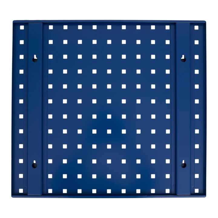 Panneau perforé pour mur d'atelier STIER, 500x450 mm, bleu gentiane