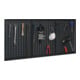Panneau perforé total L1200×H600 mm L400×H600 mm avec 12 crochets standards-1