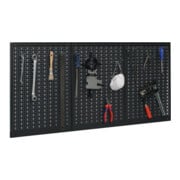 Panneau perforé total L1200×H600 mm L400×H600 mm avec 12 crochets standards