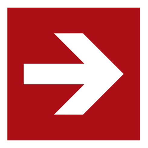 Panneaux anti-incendie Indication de direction: tout droit, Type: 12150