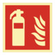 Panneaux de sécurité incendie DIN EN ISO 7010 L148xl148 mm extincteur plastique-1
