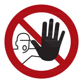 Panneaux d'interdiction Accès interdit aux personnes non autorisées, Type: 01100
