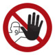 Panneaux d'interdiction Accès interdit aux personnes non autorisées, Type: 01100-1
