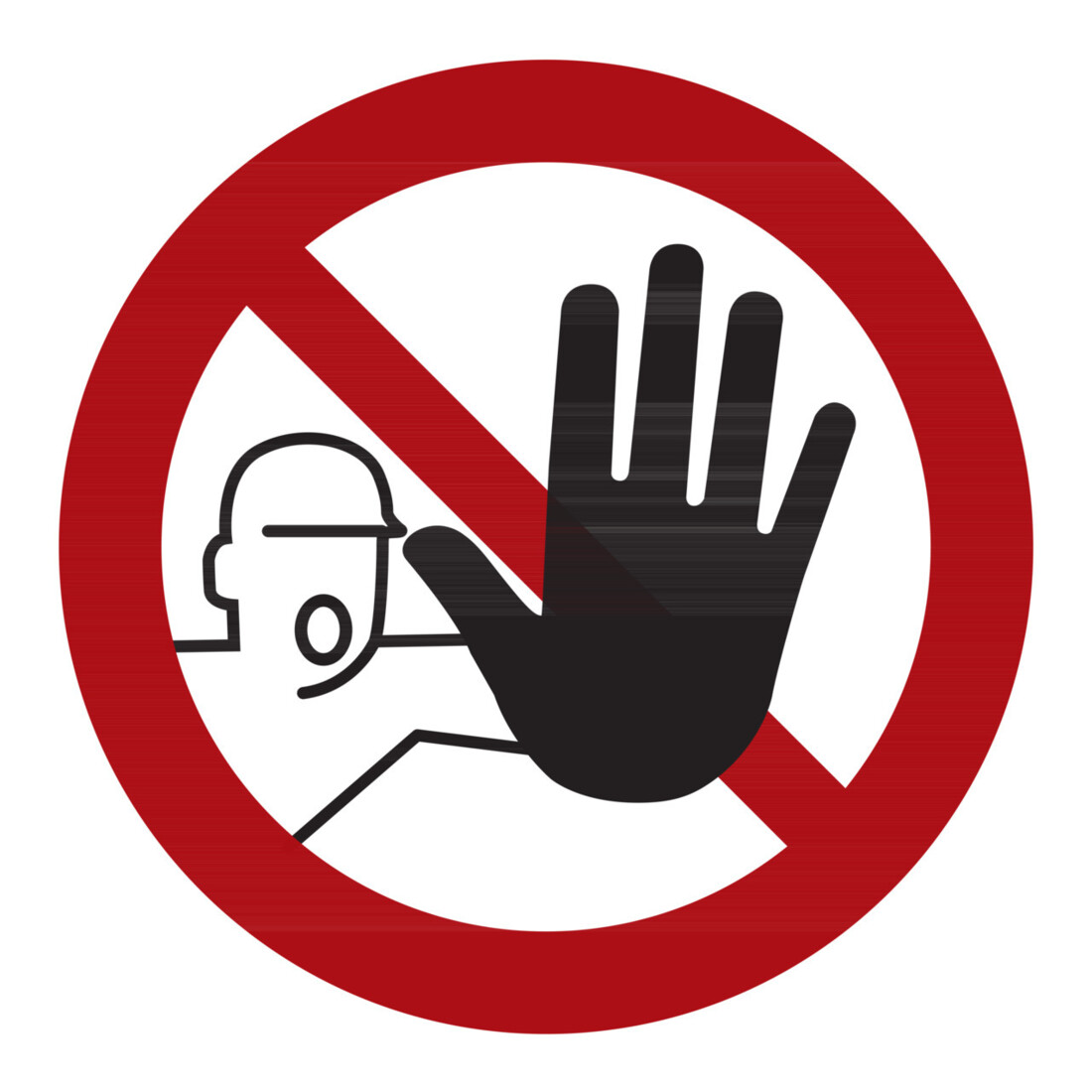 Panneaux d'interdiction Accès interdit aux personnes non autorisées, Type: 01100