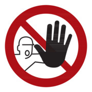 Panneaux d'interdiction Accès interdit aux personnes non autorisées, Type: 02100
