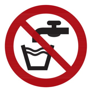 Panneaux d'interdiction Eau non potable, Type: 04100