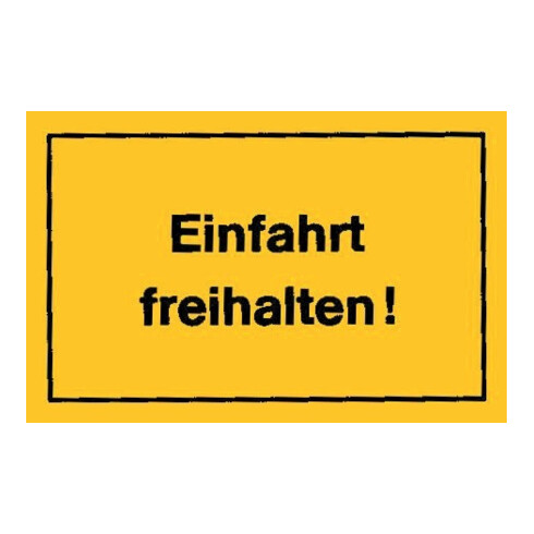 Panneaux d’interdiction Entrée à garder libre jaune