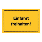 Panneaux d’interdiction Entrée à garder libre jaune