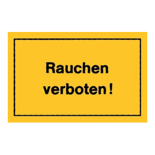 Panneaux d’interdiction Interdiction de fumer jaune