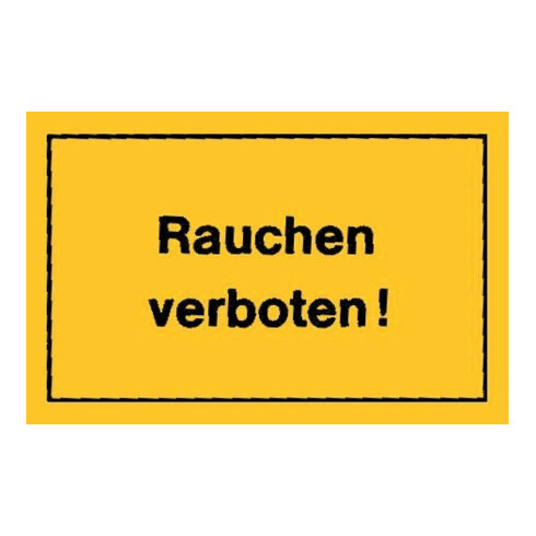 Panneaux d’interdiction Interdiction de fumer jaune