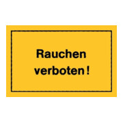 Panneaux d’interdiction Interdiction de fumer jaune