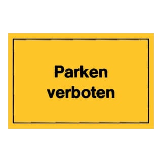 Panneaux d’interdiction Stationnement interdit jaune