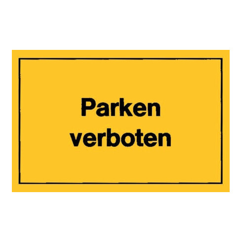 Panneaux d’interdiction Stationnement interdit jaune