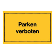 Panneaux d’interdiction Stationnement interdit jaune