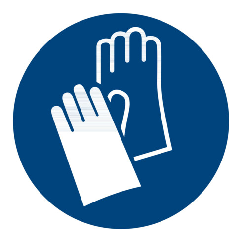 Panneaux d'obligation Protection obligatoire des mains, Type: 04100