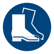 Panneaux d'obligation Protection obligatoire des pieds, Type: 01200