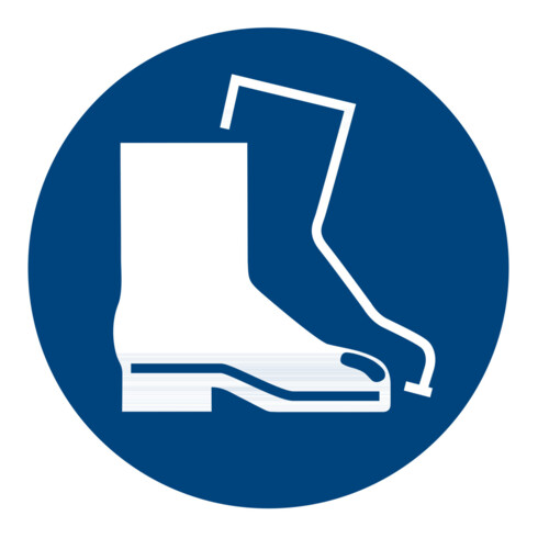 Panneaux d'obligation Protection obligatoire des pieds, Type: 02300