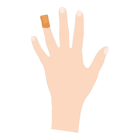 Pansements élastiques actiomédicaux pour le bout des doigts, couleur peau, paquet de 50