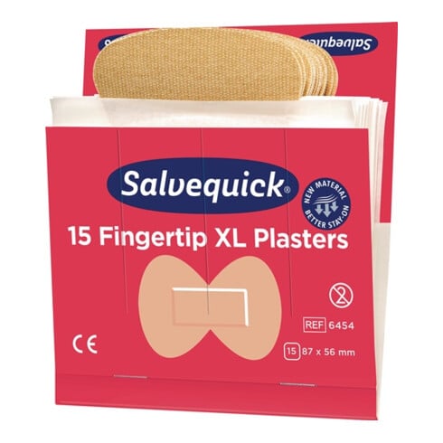 Pansements (recharge) Salvequick élastique 15 pces/VE Cederroth