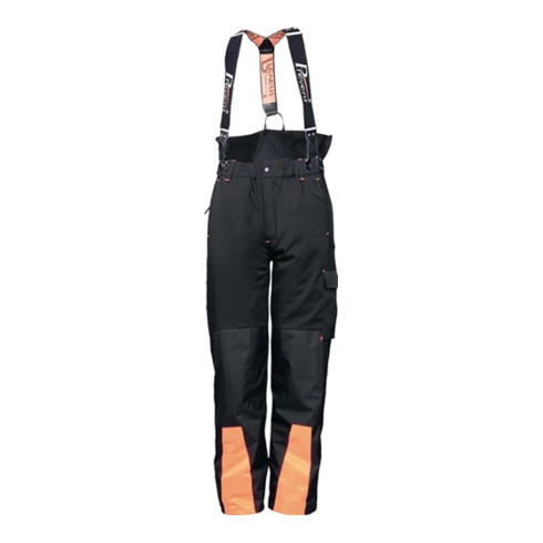 Pantalon à ceinture forestier softshell taille L noir/orange 96 % PES / 4 % EL