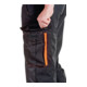 Pantalon à ceinture forestier softshell taille L noir/orange 96 % PES / 4 % EL-4
