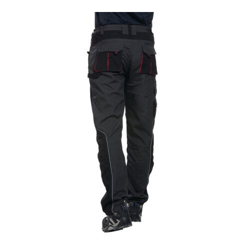 Pantalon à ceinture professionnel taille 48 gris foncé/noir 65 % PES / 35 % CO