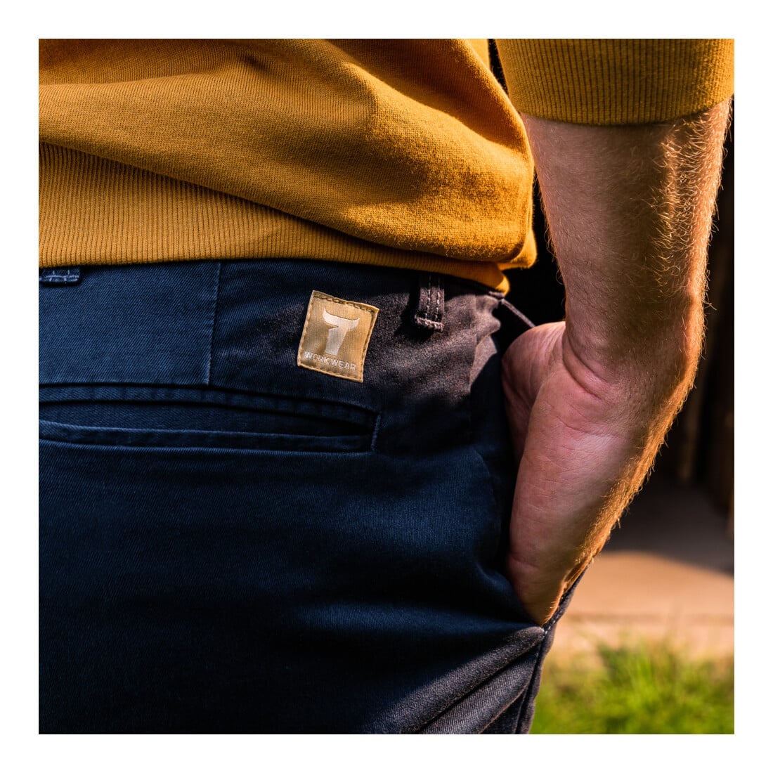 Pantalon chino STIER 30/32 bleu marine