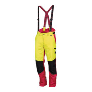 Pantalon de forêt confort taille 48 jaune néon/rouge 60%PES/40%CO