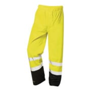 Pantalon de pluie de signalisation en PU Dirk taille L jaune/noir PU sur support