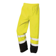 Pantalon de pluie de signalisation en PU Dirk taille L jaune/noir PU sur support
