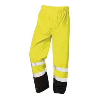 Pantalon de pluie de signalisation en PU Dirk taille M jaune/noir PU sur support