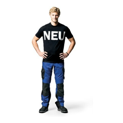 Pantalon de travail FLORIAN taille 50 royal/noir 50 % CO / 50 % PES